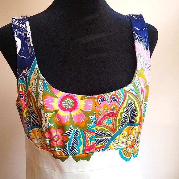 Nine West Floral Dress Size 6 - Picture 5 of 10